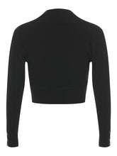 Load image into Gallery viewer, Jean Black Bolero Cardigan