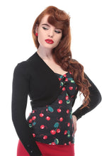 Load image into Gallery viewer, Jean Black Bolero Cardigan