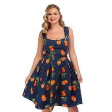Load image into Gallery viewer, Jill Summer Oranges Swing Dress