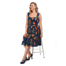 Load image into Gallery viewer, Jill Summer Oranges Swing Dress