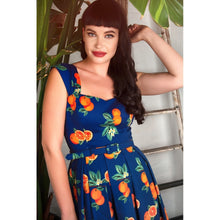 Load image into Gallery viewer, Jill Summer Oranges Swing Dress