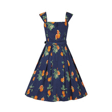 Load image into Gallery viewer, Jill Summer Oranges Swing Dress