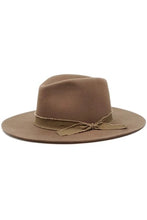 Load image into Gallery viewer, Kaia Wool Felt Panama Hat with Raw Band- More Colors Available!