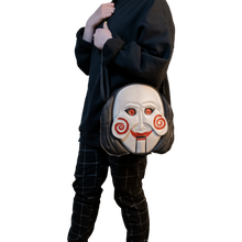 Load image into Gallery viewer, Jigsaw Billy Puppet Head SAW Purse