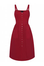Load image into Gallery viewer, Kimberly Strawberry Button Dress- Back in Stock!