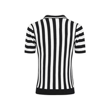 Load image into Gallery viewer, Lailie Black and White Striped Collared Cardigan