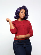 Load image into Gallery viewer, Leah Vintage Leaves Cardigan