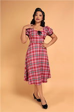 Load image into Gallery viewer, Leanne Winterberry Check Swing Dress