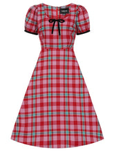 Load image into Gallery viewer, red and green plaid dress