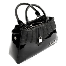 Load image into Gallery viewer, Locked Out Glossy Black Purse