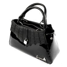 Load image into Gallery viewer, Locked Out Glossy Black Purse