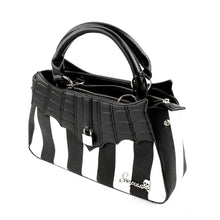 Load image into Gallery viewer, Locked Out Black and White Stripe Purse