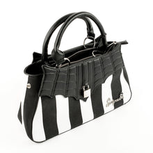 Load image into Gallery viewer, Locked Out Black and White Stripe Purse