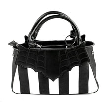 Load image into Gallery viewer, Locked Out Black and White Stripe Purse
