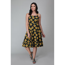 Load image into Gallery viewer, Maggie Sunflower Swing Dress