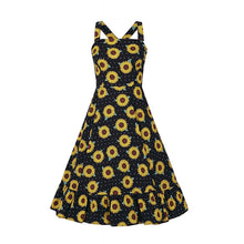 Load image into Gallery viewer, Maggie Sunflower Swing Dress