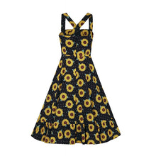 Load image into Gallery viewer, Maggie Sunflower Swing Dress