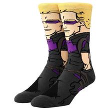 Load image into Gallery viewer, Hawkeye Marvel Character Socks