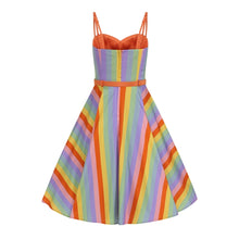 Load image into Gallery viewer, Nova Vintage Rainbow Swing Dress