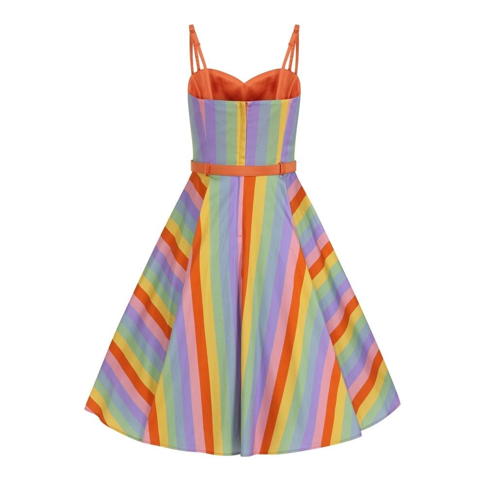 Collectif nova hot sale rainbow dress