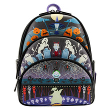 Load image into Gallery viewer, The Nightmare Before Christmas Lock, Shock, Barrel, and Oogie Boogie Glow Triple Pocket Mini Backpack
