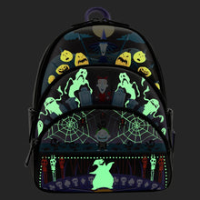 Load image into Gallery viewer, The Nightmare Before Christmas Lock, Shock, Barrel, and Oogie Boogie Glow Triple Pocket Mini Backpack