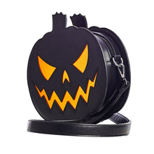 Load image into Gallery viewer, Pumpkin Sparkle Purse- Black and Orange