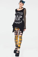 Load image into Gallery viewer, Spirit Board Tunic Top with Skull Lace Back
