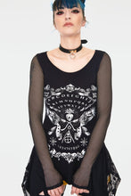 Load image into Gallery viewer, Spirit Board Tunic Top with Skull Lace Back