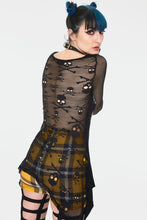 Load image into Gallery viewer, Spirit Board Tunic Top with Skull Lace Back