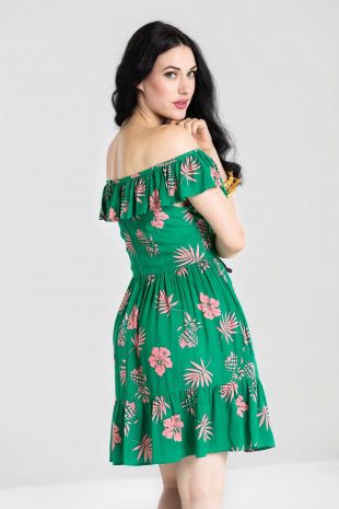 Pineapple Floral Tiki Dress  Pink House Boutique