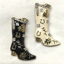 Load image into Gallery viewer, Lucky Cowboy Boot Enamel Brooch
