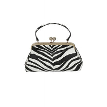 Load image into Gallery viewer, Doris Zebra Kisslock Purse