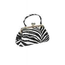 Load image into Gallery viewer, Doris Zebra Kisslock Purse