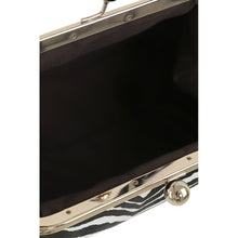 Load image into Gallery viewer, Doris Zebra Kisslock Purse