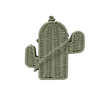 Load image into Gallery viewer, Enrich Cactus Wicker Purse