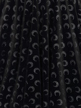 Load image into Gallery viewer, Lila Glitter Moon Velvet Skater Dress