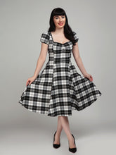 Load image into Gallery viewer, Mimi Monochrome Check Doll Dress
