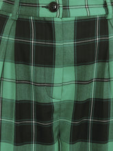 Load image into Gallery viewer, Rada Foliage Green and Black Plaid Trouser Pants
