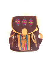 Load image into Gallery viewer, Diamond Cutout Suede Mini Backpack
