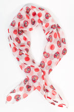 Load image into Gallery viewer, I Love Lucy Polka Dots and Hearts Hair Scarf