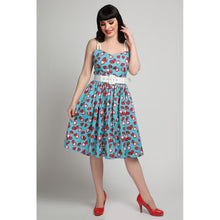 Load image into Gallery viewer, Jade Strawberry Swing Dress