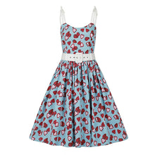 Load image into Gallery viewer, Jade Strawberry Swing Dress