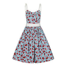 Load image into Gallery viewer, Jade Strawberry Swing Dress
