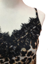 Load image into Gallery viewer, Leopard and Lace Cami Dress