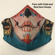 Load image into Gallery viewer, Dia de los Muertos Face Mask- OOAK Styles Available!