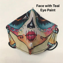 Load image into Gallery viewer, Dia de los Muertos Face Mask- OOAK Styles Available!