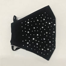 Load image into Gallery viewer, Rhinestone Studded Face Mask- More Colors Available!
