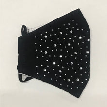 Load image into Gallery viewer, Rhinestone Studded Face Mask- More Colors Available!