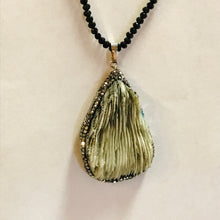 Load image into Gallery viewer, Crystal Pendants on Small Black Bead Chain Statement Necklaces